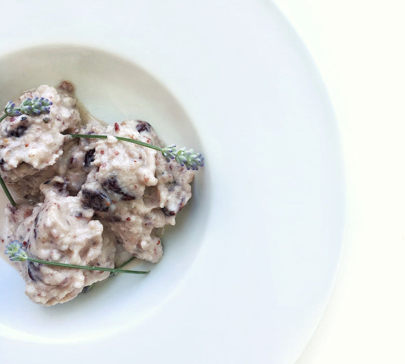 La recette du mois : yogourt glacé à la vanille, canneberges et thé