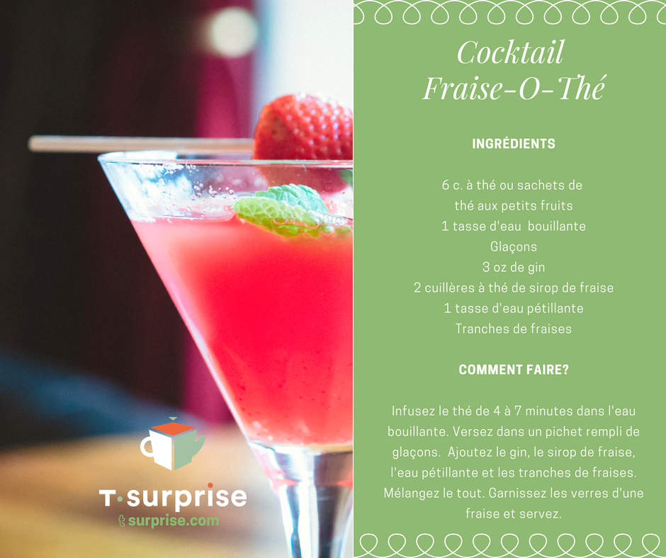 Cocktail Fraise-O-Thé