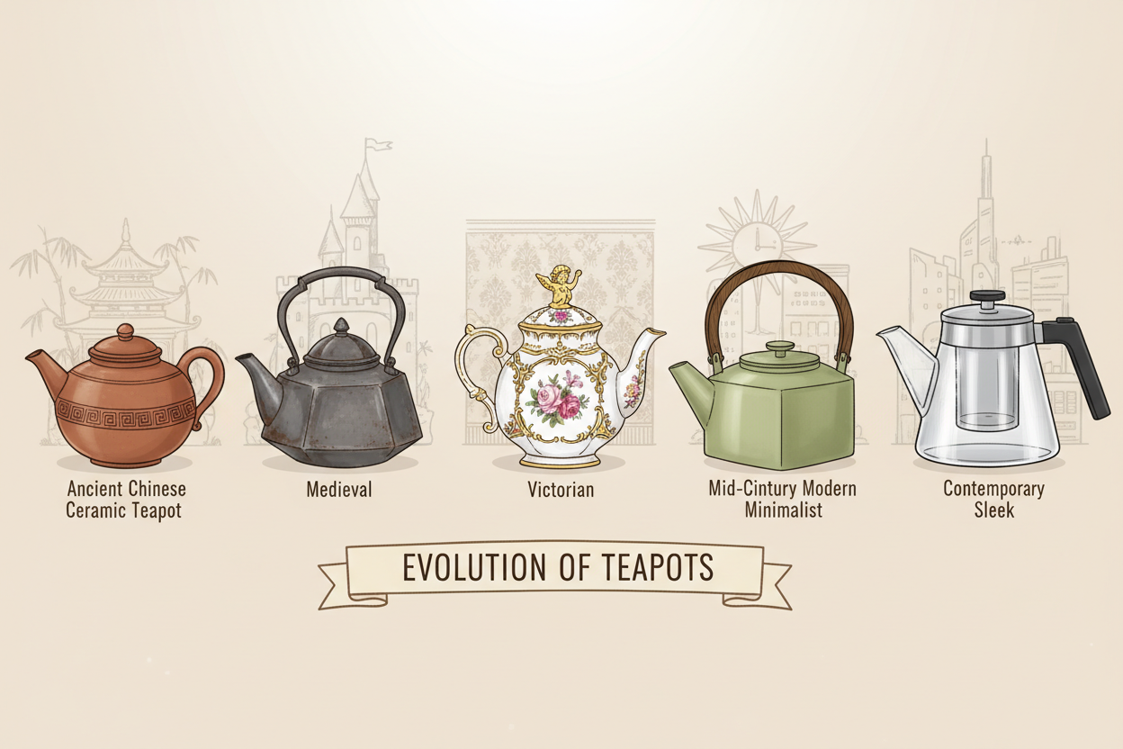 La théière au cours du temps