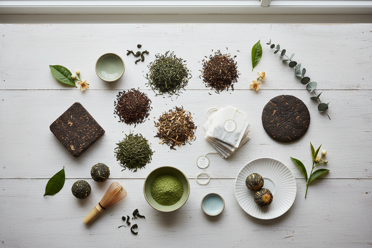 Les différentes formes de thé