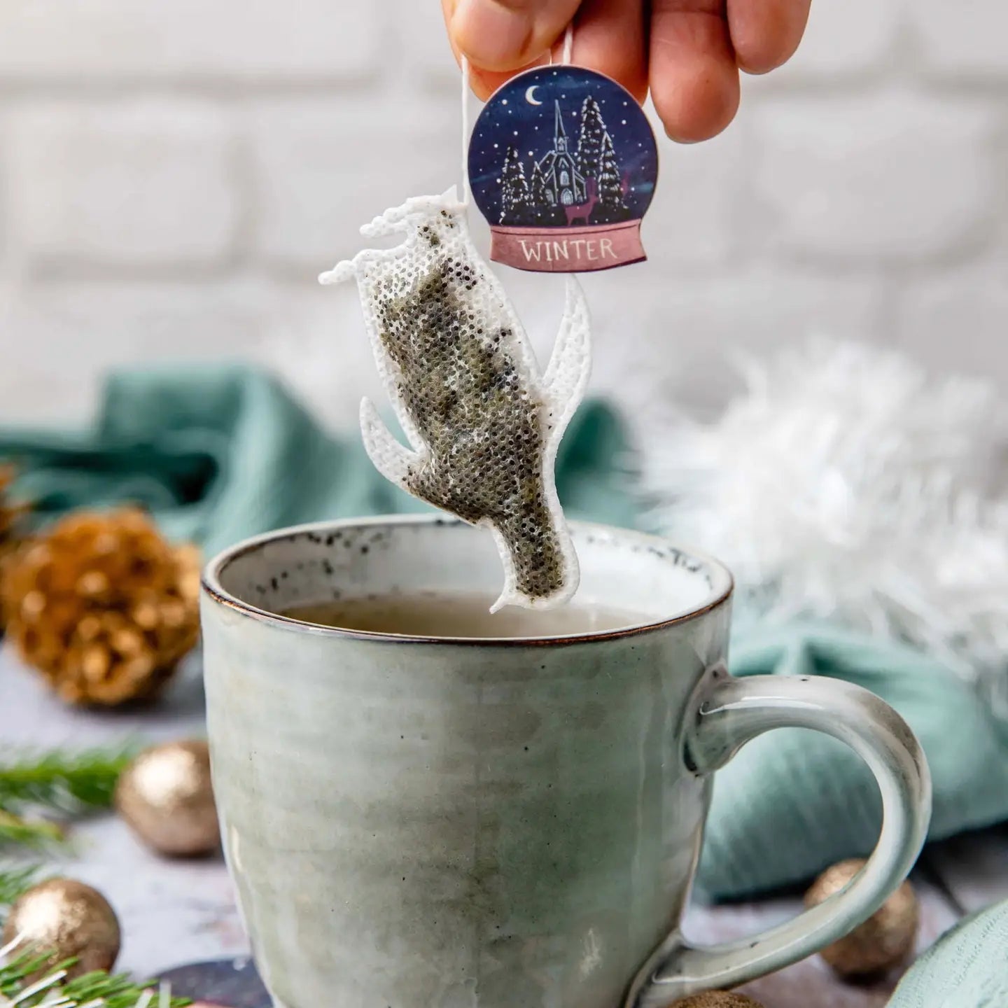 Sachets de thé en forme de pingouin English Breakfast bio