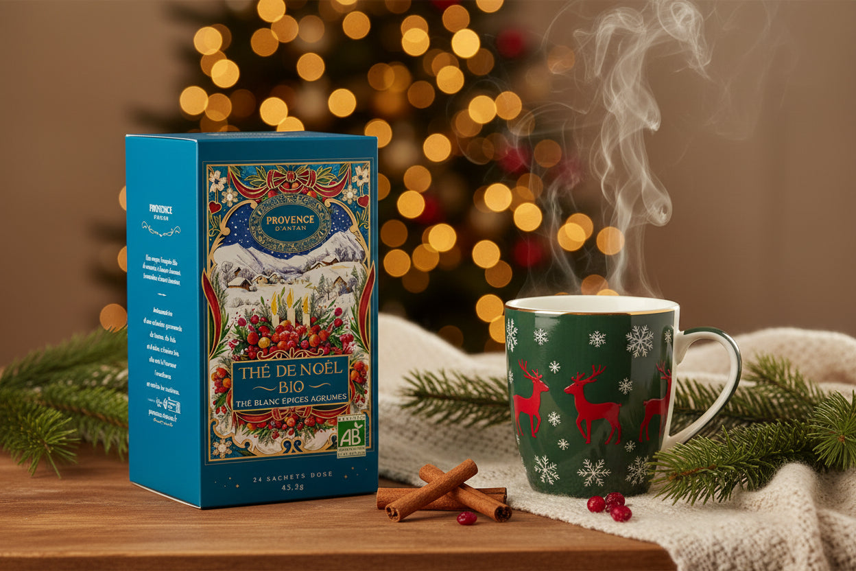Thé Blanc de Noël Épices Agrumes Bio – Provence d’Antan
