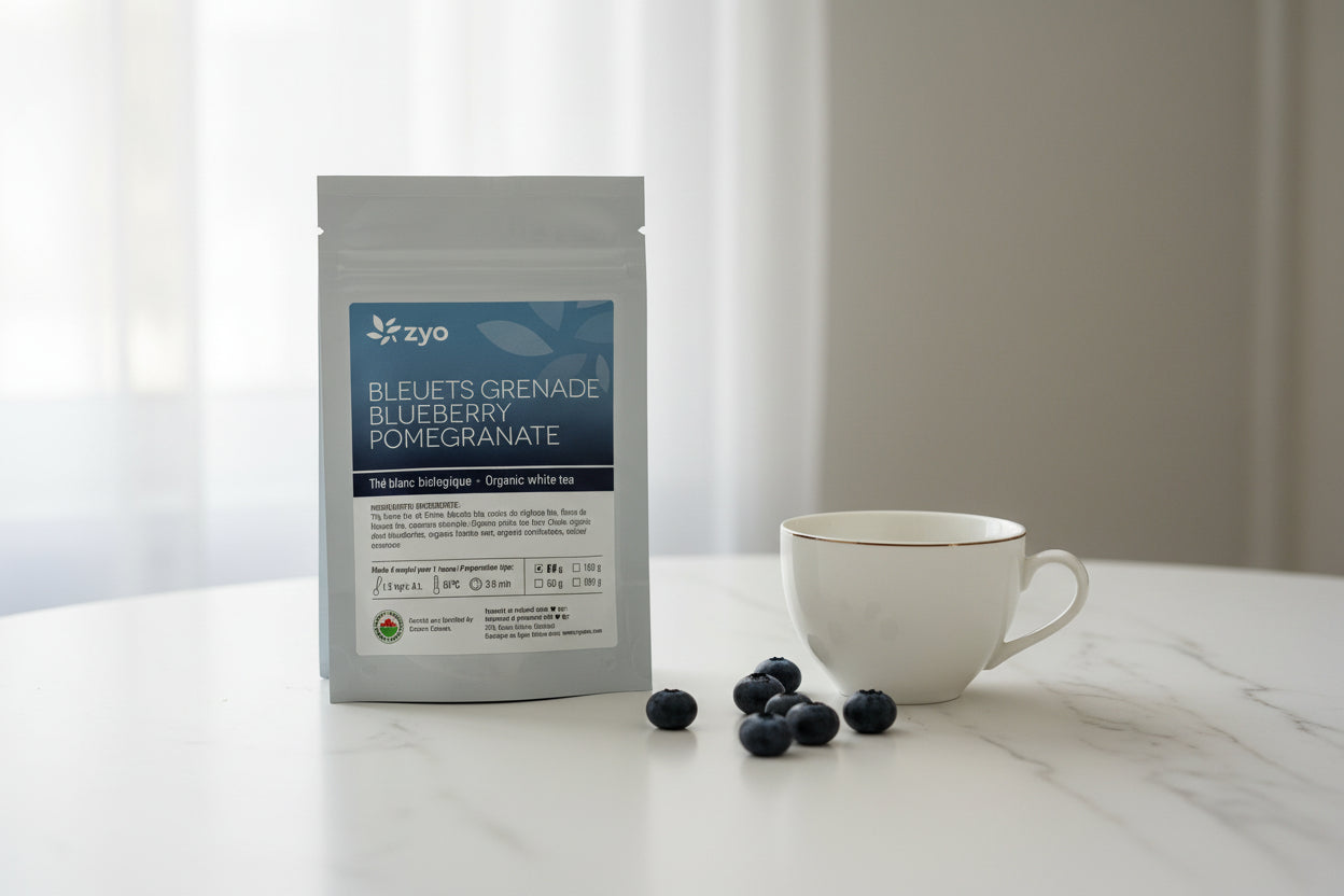 Thé blanc Bleuets grenade