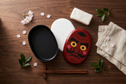 Boîte bento japonaise Daruma rouge – 480 ml