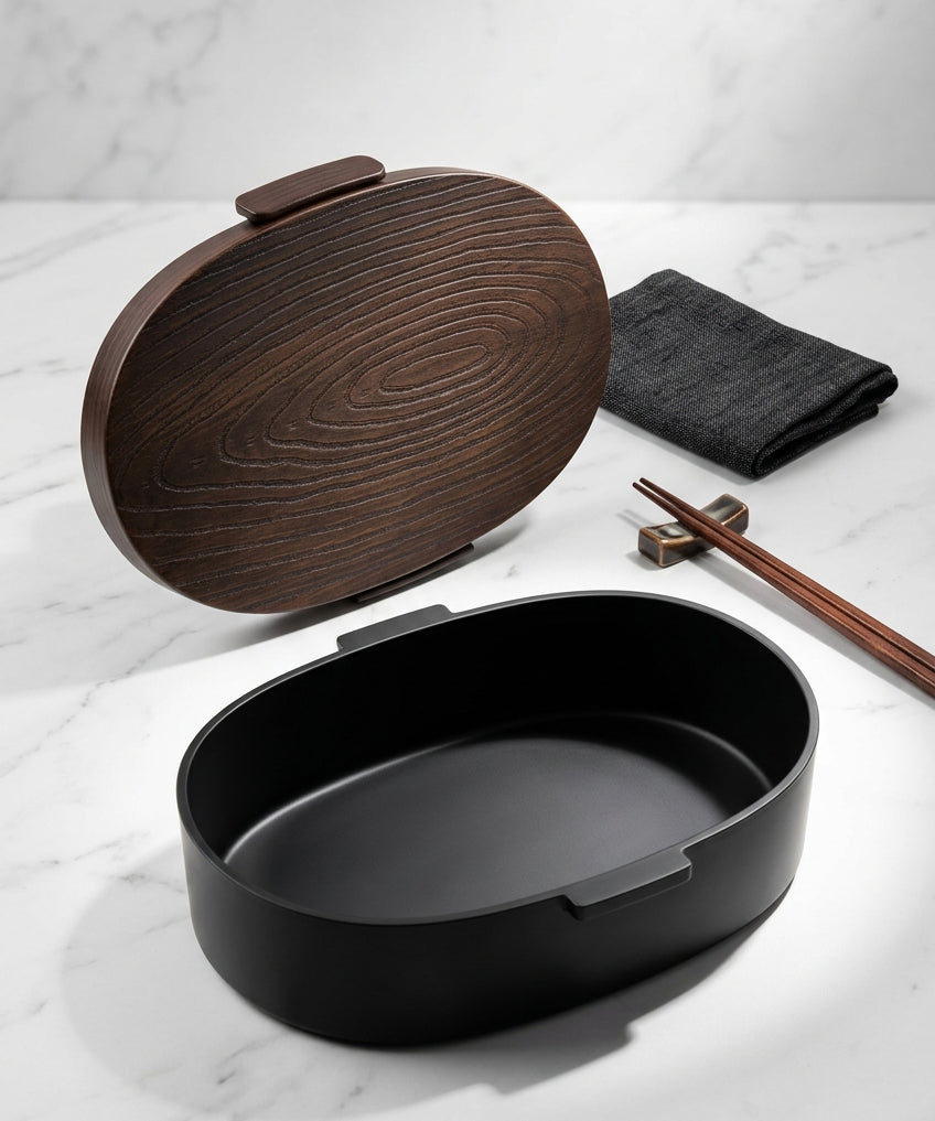 Boîte bento japonaise Mokume hermétique – 800 ml