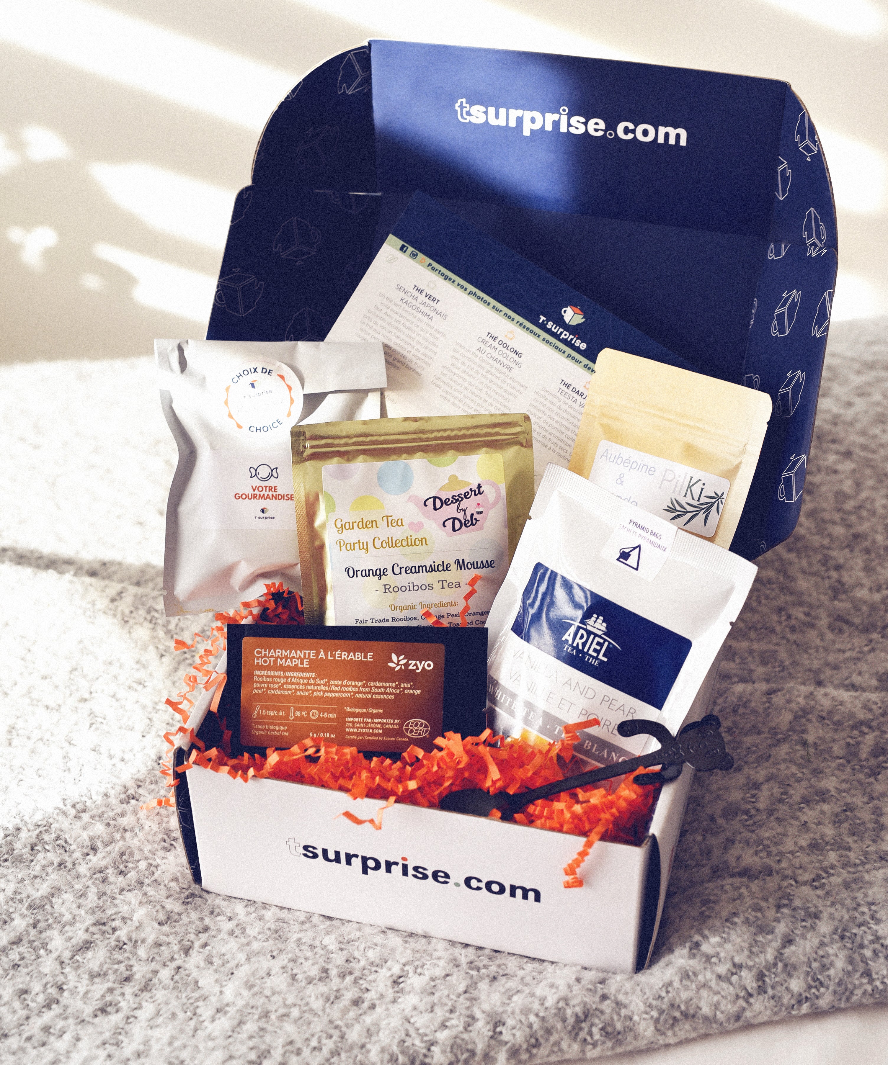 coffret de thés et infusions d'abonnement