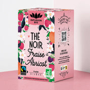 thé noir fraise abricot